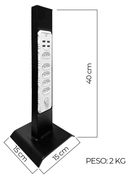 Totem Extensão Recarga E USB - fabrica